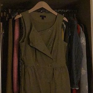 J crew tan trench dress